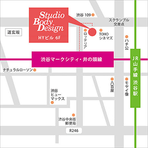渋谷スタジオ地図